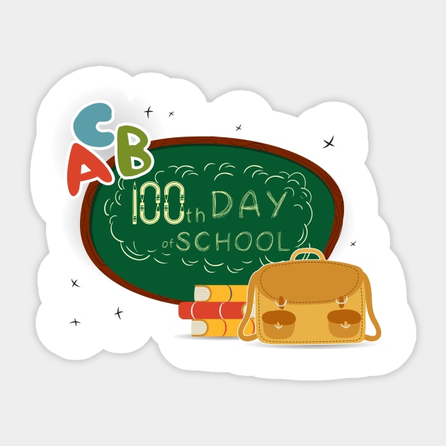 100th Day of school Sticker by Mhamad13199